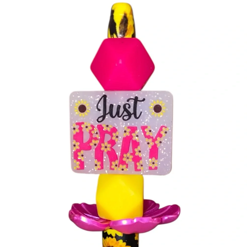 Sunflower “Just Pray” Pen